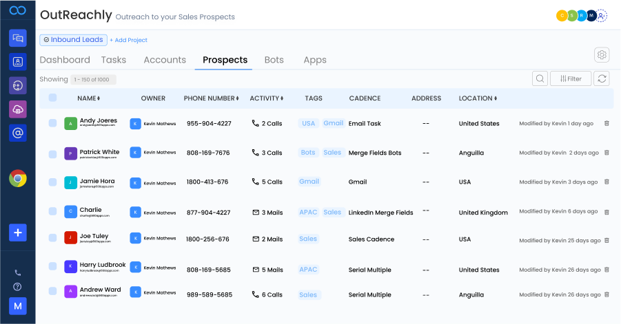 sales cadence leave note